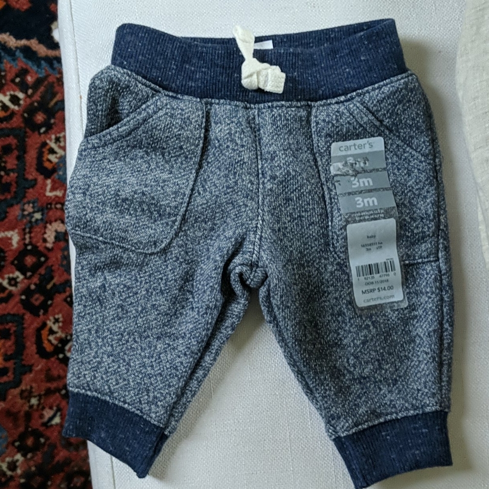 New! Carter's Baby Sweatpants (3 Months)